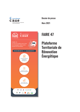 FAIRE 47 Plateforme Territoriale De Rénovation Énergétique