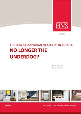 The Serviced Apartment Sector in Europe No Longer the Underdog?