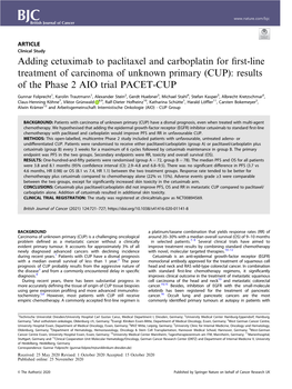 Adding Cetuximab to Paclitaxel and Carboplatin for First-Line