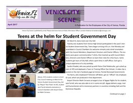 VENICE CITY SCENE April 2017 a Publication for the Employees of the City of Venice, Florida