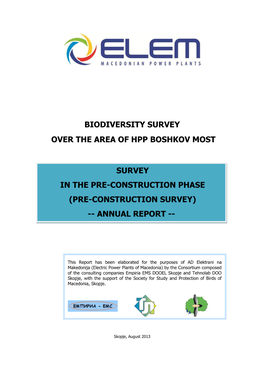 Pre-Construction Survey)