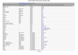 Castle Studies Group Journal Location Index of 1 45