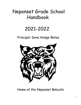 Neponset Grade School 2021-2022 Student Handbook