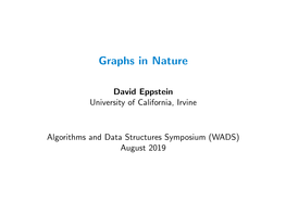 Graphs in Nature
