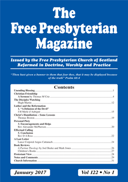 The Free Presbyterian Magazine