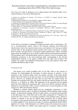 Resonant Structure in the Disks of Spiral Galaxies, Using Phase-Reversals in Streaming Motions from 2D Hα Fabry-Perot Spectroscopy