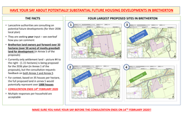 Have Your Say About Potentially Substantial Future Housing Developments in Bretherton