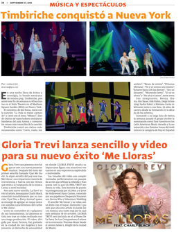 Timbiriche Conquistó a Nueva York Gloria Trevi Lanza Sencillo Y Video