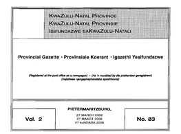 Kwazulu-Natal Provincial Gazette Vol 2 No