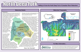 North Deep Fork Eventually Drains to the Watershed