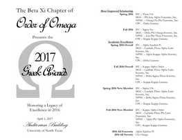 2017 Greek Awards