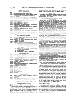 United States Code: Guam, 48 U.S.C. §§ 1421-1424B (1952)