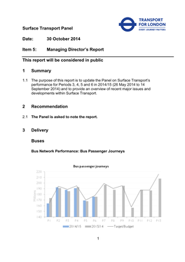 Managing Director's Report