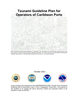 Tsunami Guideline Plan for Operators of Caribbean Ports