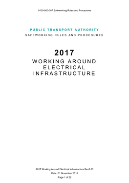 2017 Working Around Electrical Infrastructure