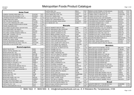 Metropolitan Foods Product Catalogue Page 1 of 28 4:01PM