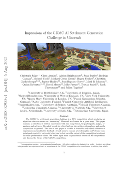 Impressions of the GDMC AI Settlement Generation Challenge in Minecraft