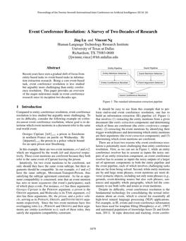 Event Coreference Resolution: a Survey of Two Decades of Research