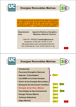 EERR M 03 Energías De Las Olas, Mareas