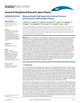 Magnetosheath High‐Speed Jets: Internal Structure and Interaction