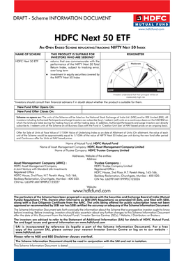 HDFC Next 50 ETF SID V2.Indd
