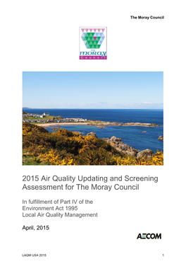 2015 Air Quality Updating and Screening Assessment for the Moray Council