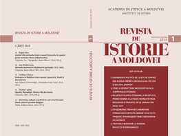2015 Revista De Istorie a Moldovei