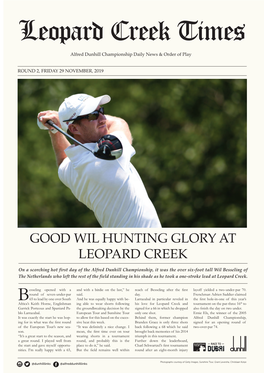 Good Wil Hunting Glory at Leopard Creek