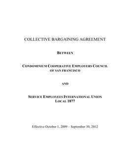 Collective Bargaining Agreement