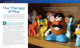 Stetson Today Magazine Article the Therapy of Play