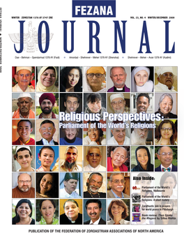 FEZANA Journal Do Not Necessarily Reflect the Views of FEZANA Or Members of This Publication's Editorial Board