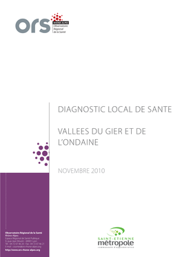 Diagnostic Local De Sante Vallees Du Gier Et De L