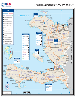 USAID/OFDA Haiti Storms Program Map 11/14/2008