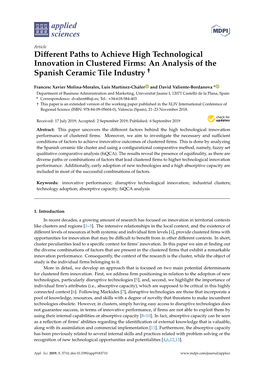 Different Paths to Achieve High Technological Innovation In