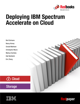 Deploying IBM Spectrum Accelerate on Cloud