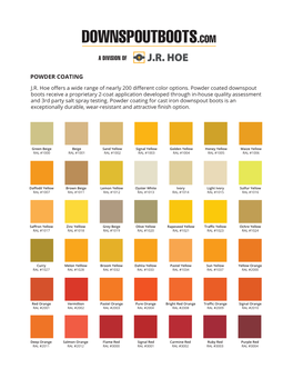 Dsb Color Chart 2020