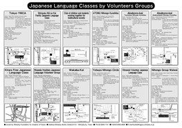 Japanese Language Classes by Volunteers Groups
