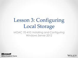 RAID with Windows Server 2012 O RAID 0: Stripe Set Without Parity O RAID 1: Mirror Set Without Parity O RAID 5: Stripe Set with Distributed Parity