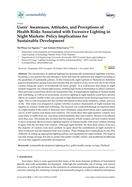 Users' Awareness, Attitudes, and Perceptions of Health Risks