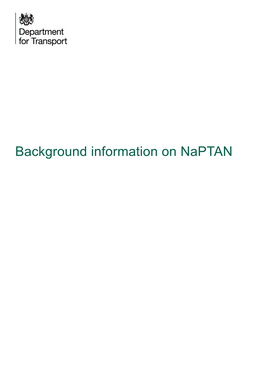 Background Information on Naptan