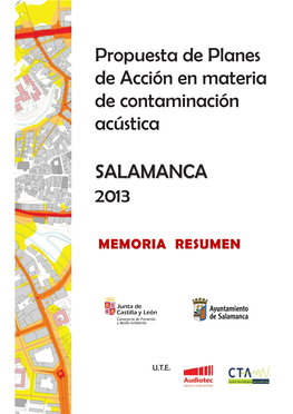 Salamanca. Plan De Acción En Materia De Contaminación Acústica