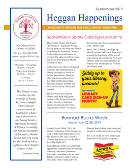 September 2019 Heggan Happenings