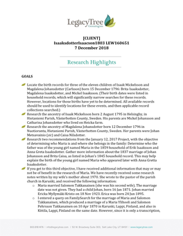 Research Highlights