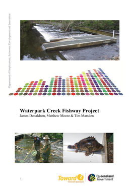 Waterpark Creek Fishway Project James Donaldson, Matthew Moore & Tim Marsden
