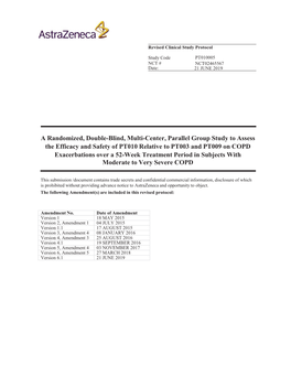 A Randomized, Double-Blind, Multi-Center, Parallel Group Study