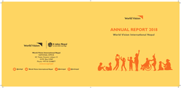 ANNUAL REPORT 2018 World Vision International Nepal