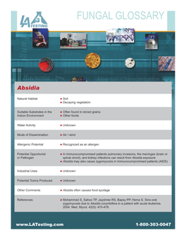 Fungal Glossary