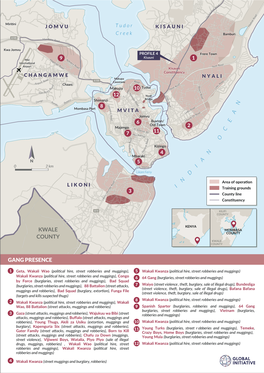 Kwale County Gang Presence I N D I a N O C E