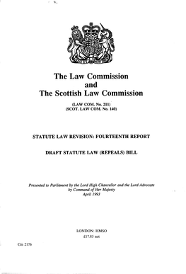 Fourteenth Report: Draft Statute Law Repeals Bill