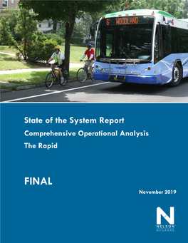 State of the System Report Comprehensive Operational Analysis the Rapid